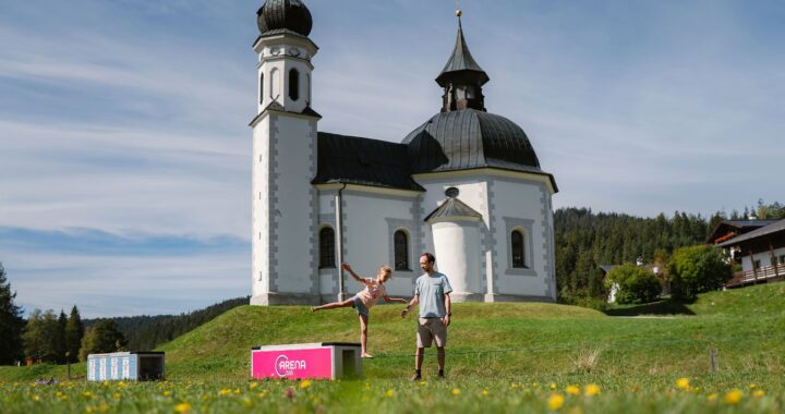 BLOACS im Spielplark Seekirchl, Seefeld in Tirol